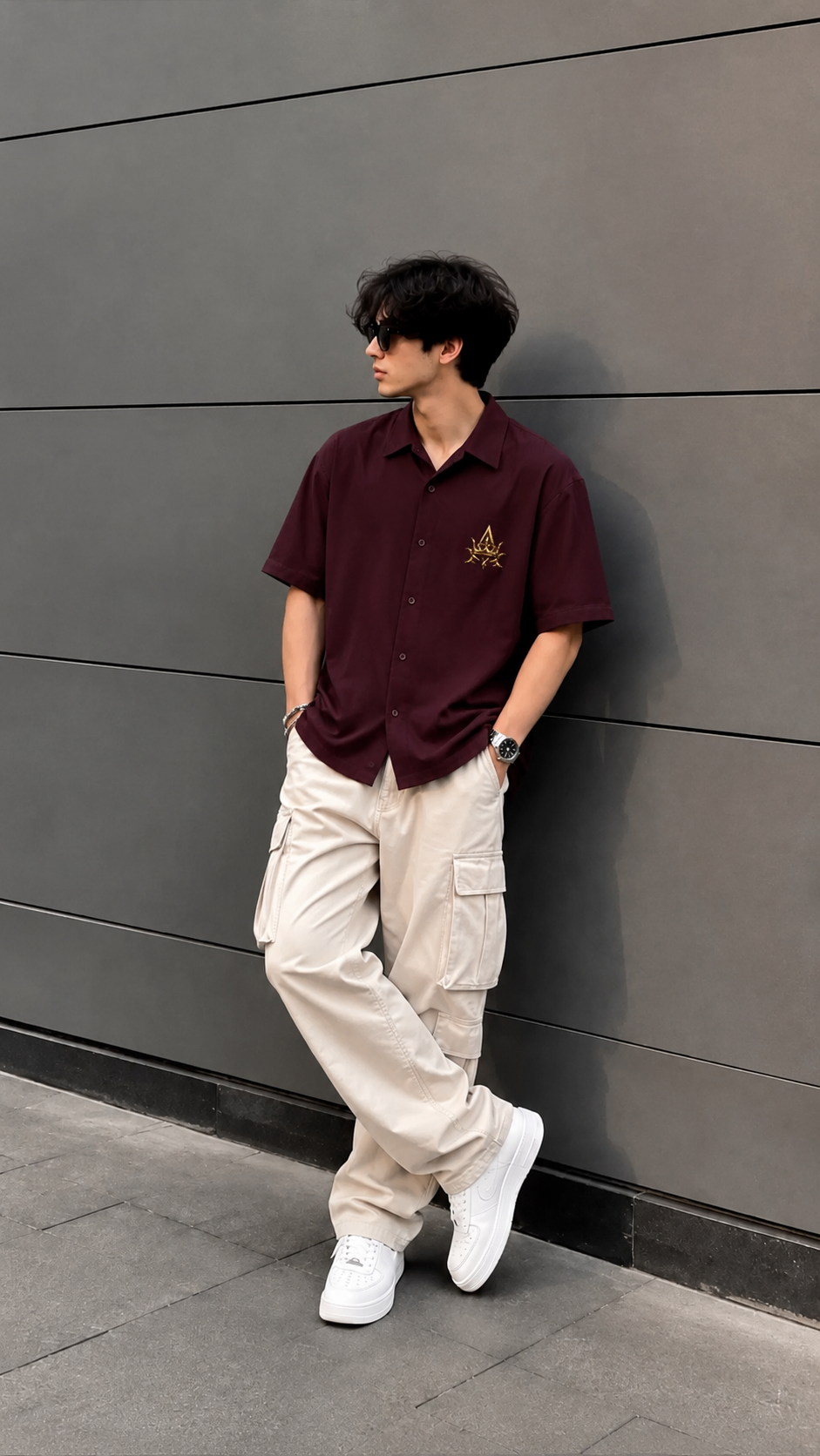 Aurum Emblem Logo Half Sleeve Shirt | Premium Streetwear